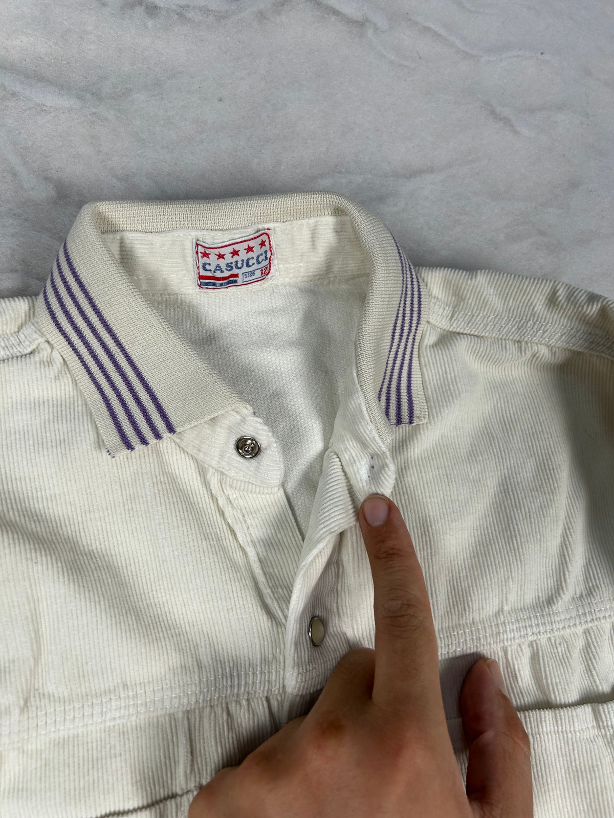 Camicia Casucci velluto a coste panna – Unisex Taglia M