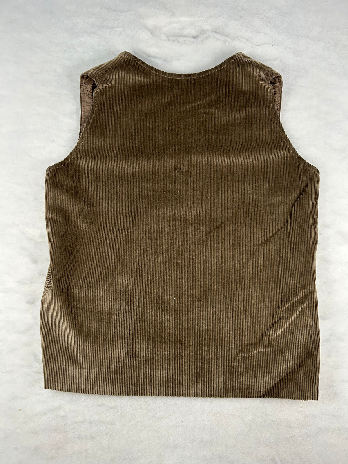 Gilet velluto a coste verde vintage – Uomo Taglia S
