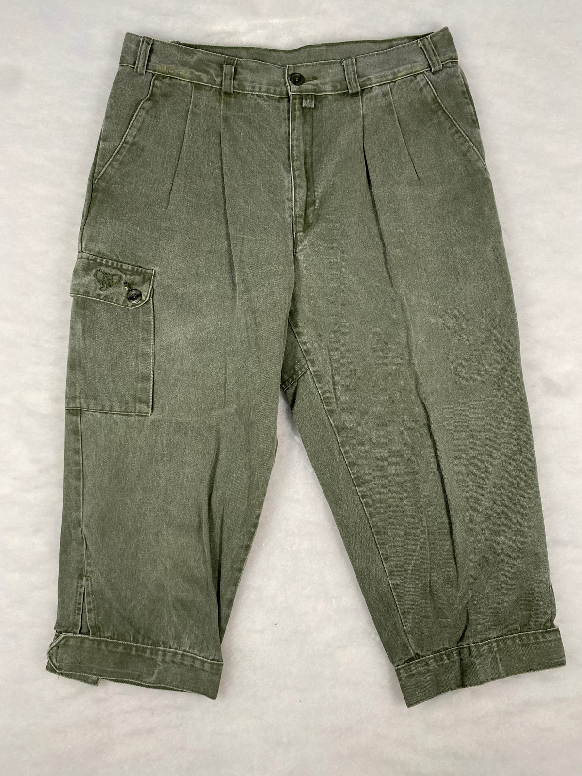 Pantaloni cargo verde