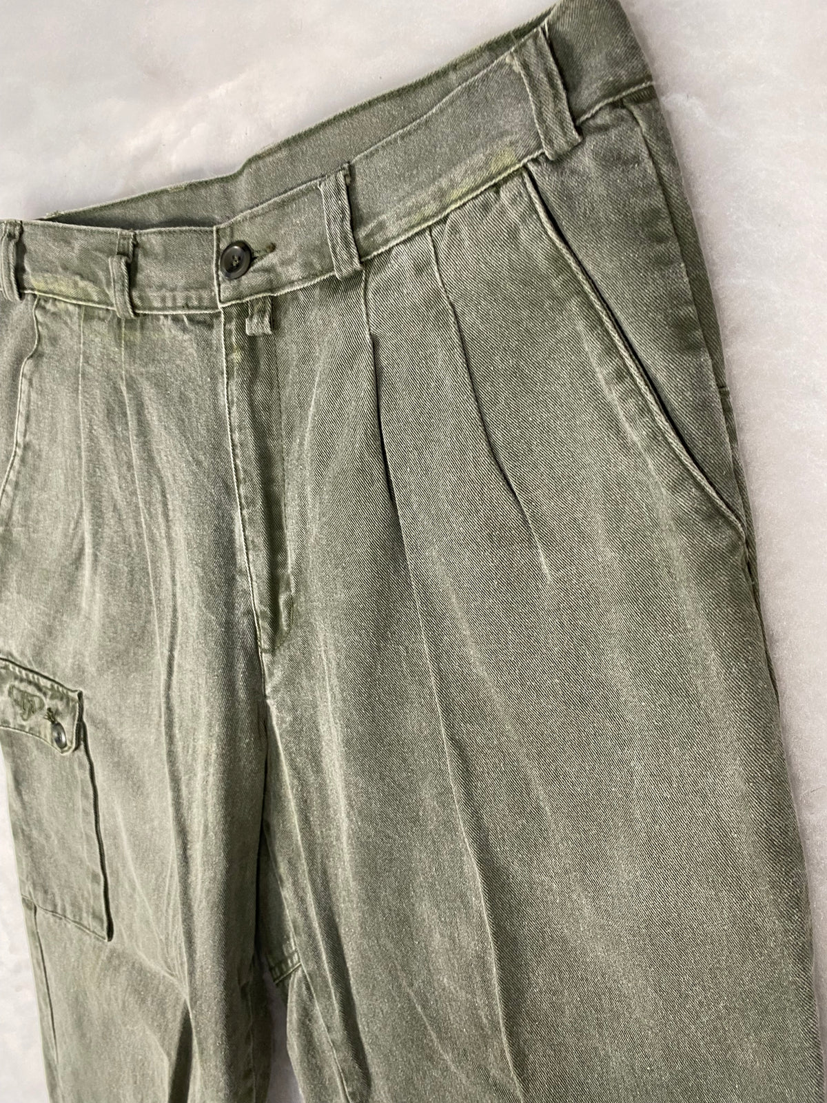 Pantaloni cargo verde
