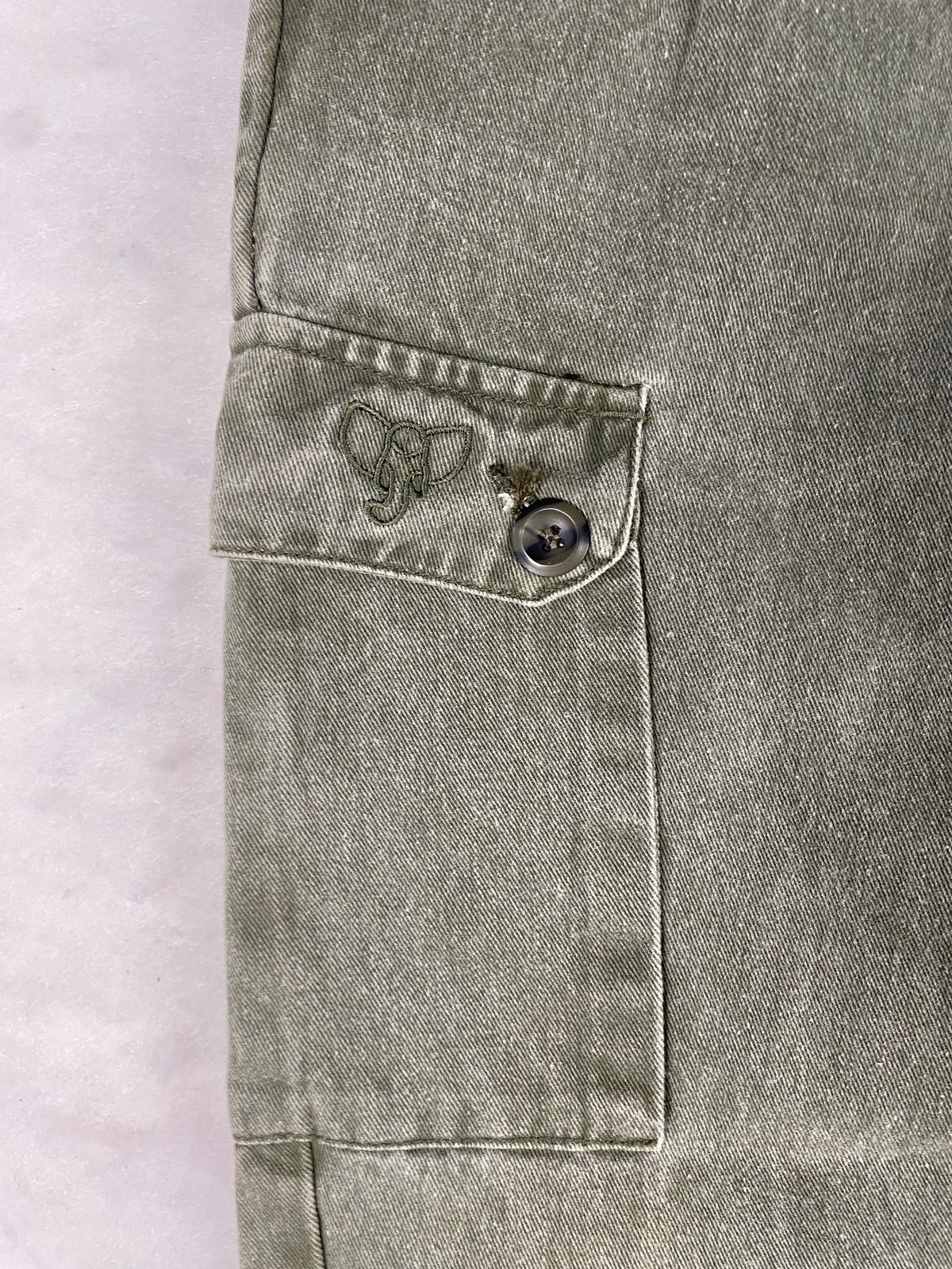 Pantaloni cargo verde