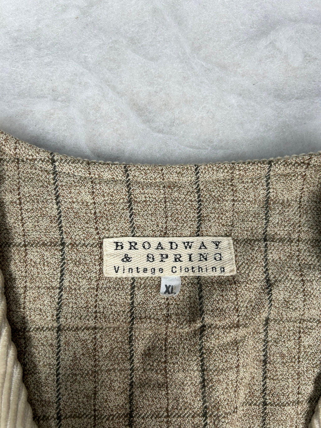 Gilet Broadway & Spring beige – Uomo Taglia XL