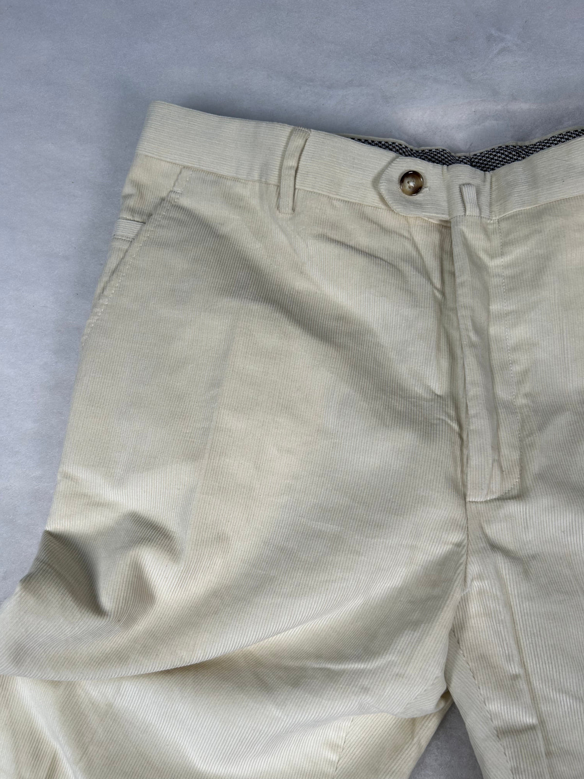 Pantaloni Equipage velluto a coste panna – Uomo Taglia XXL
