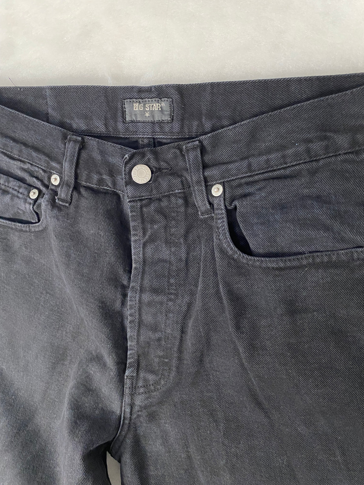 Jeans Big Star nero vintage – Unisex Taglia XL (W34)