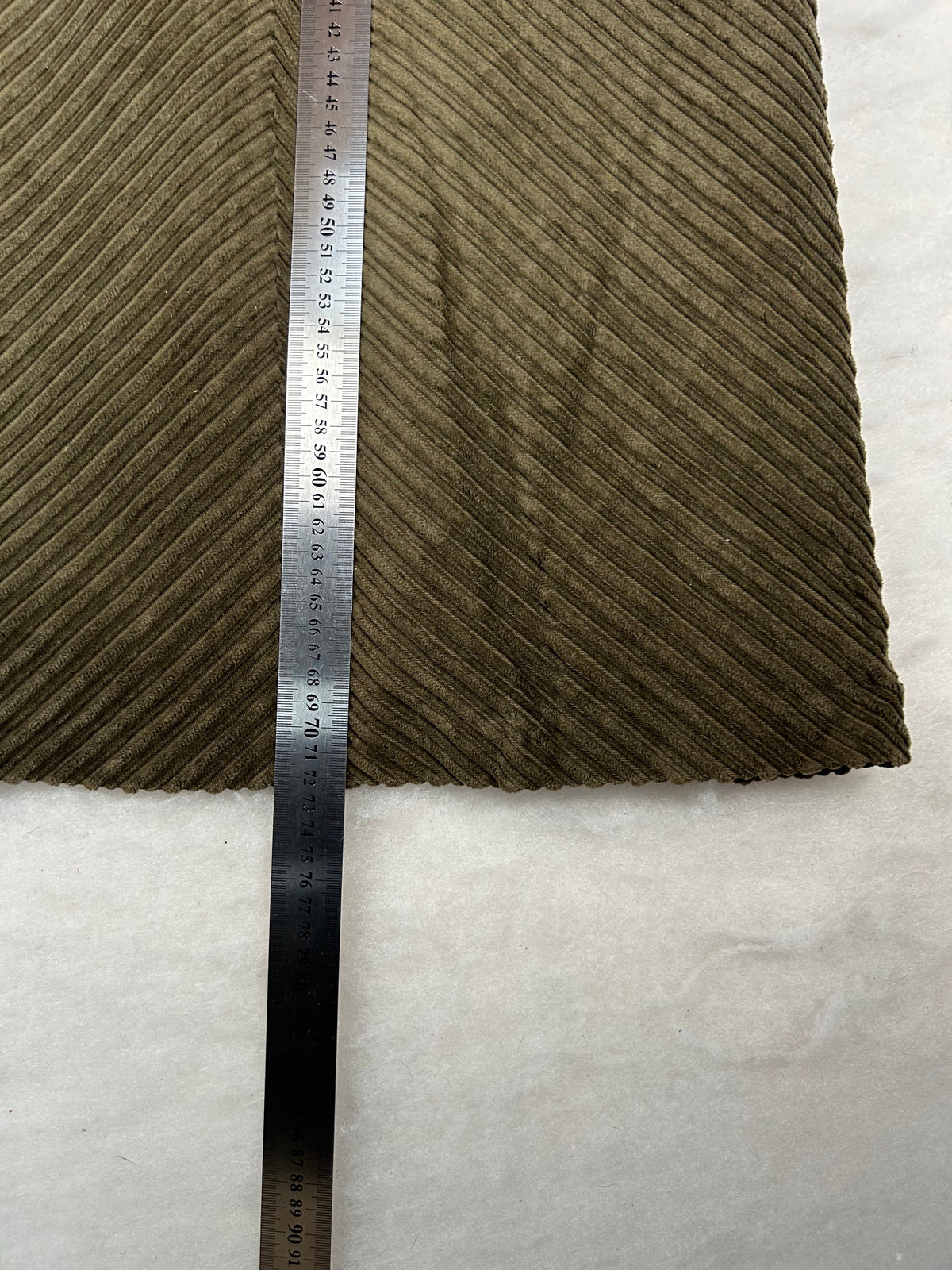 Gonna longuette velluto a coste verde vintage – Donna Taglia S