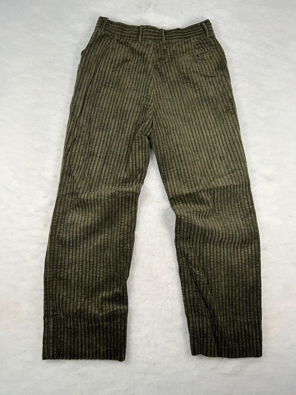 Pantaloni velluto a coste verde vintage – Uomo Taglia S