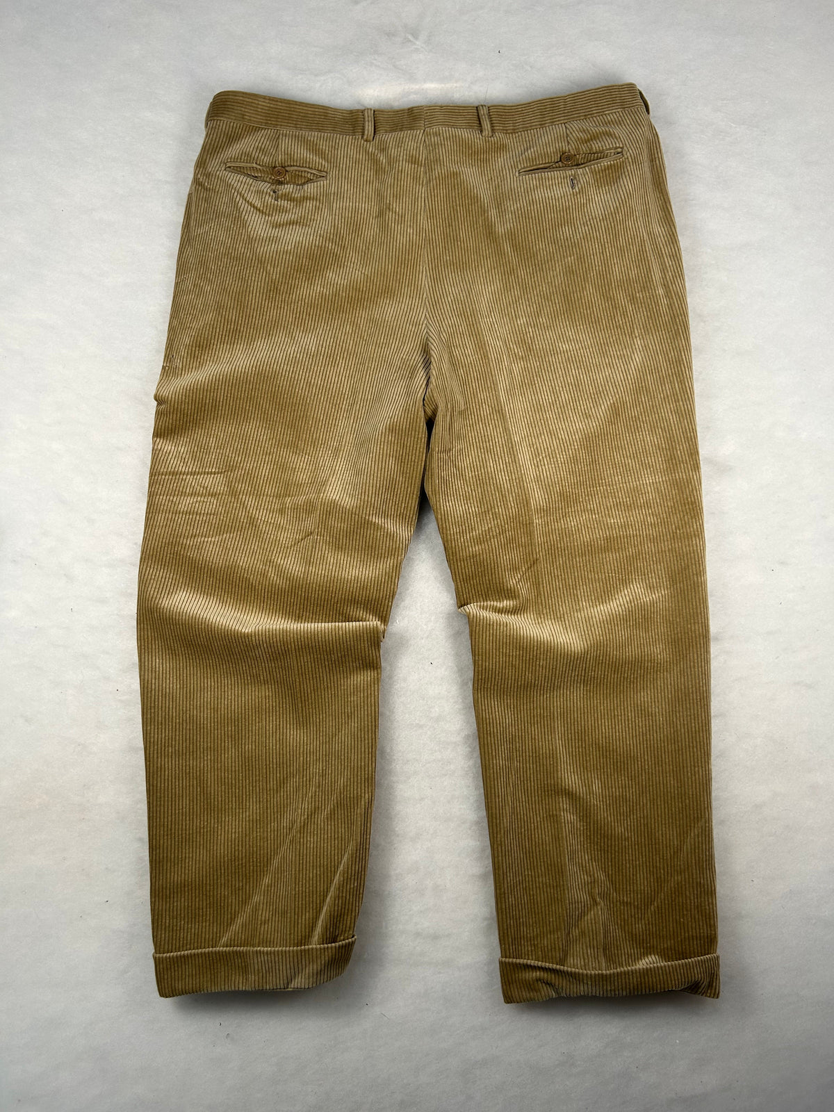 Pantaloni velluto a coste beige vintage – Uomo Taglia XXL