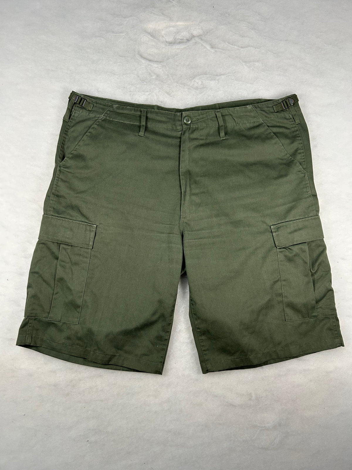 Shorts cargo verde militare vintage – Uomo Taglia 3XL