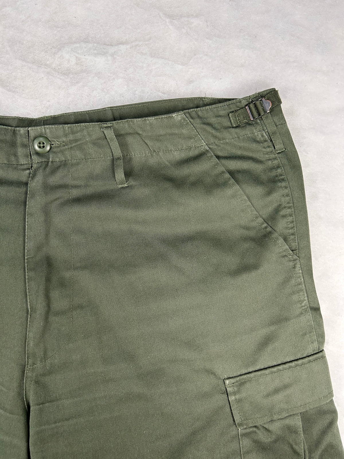 Shorts cargo verde militare vintage – Uomo Taglia 3XL