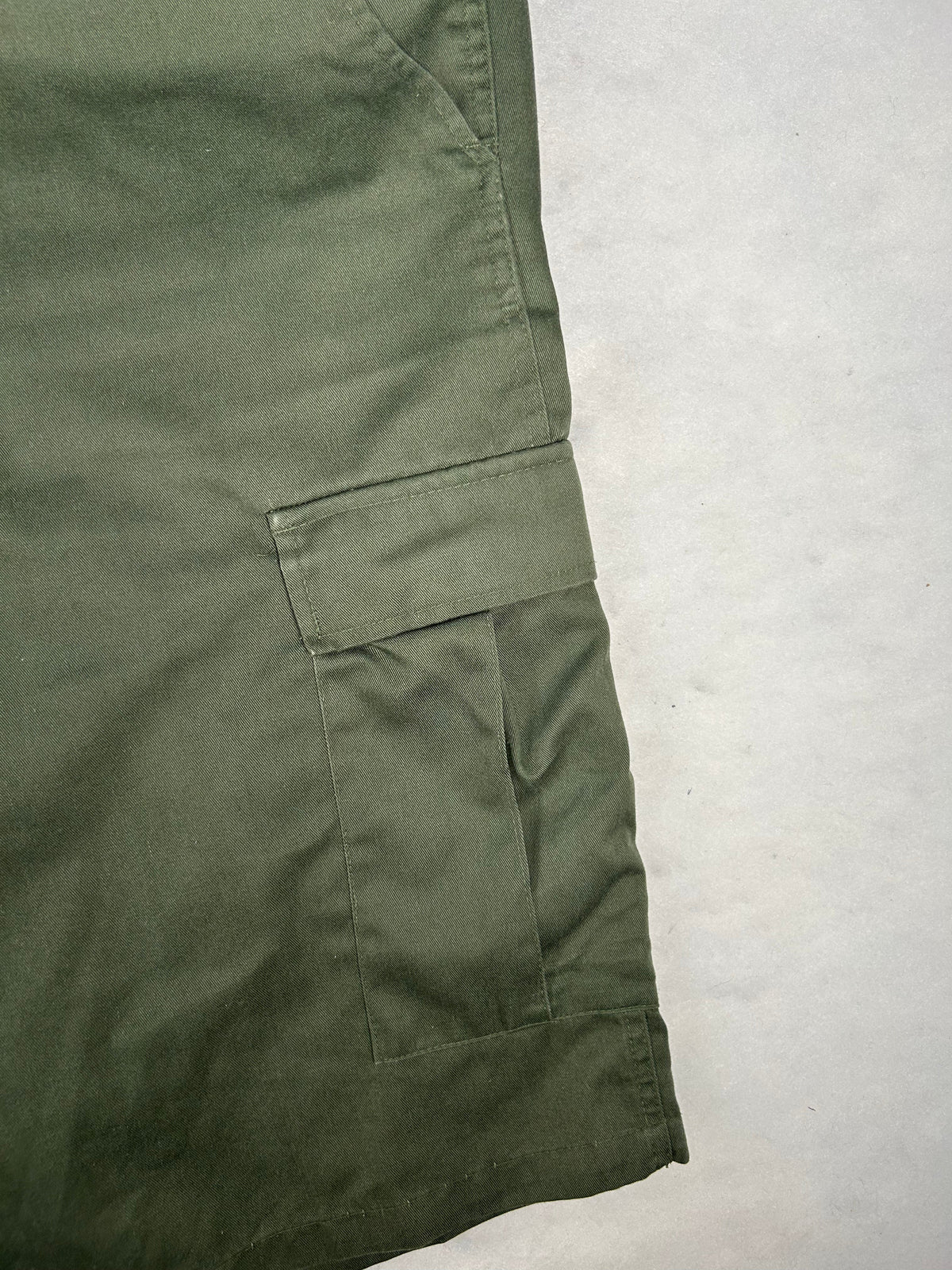 Shorts cargo verde militare vintage – Uomo Taglia 3XL