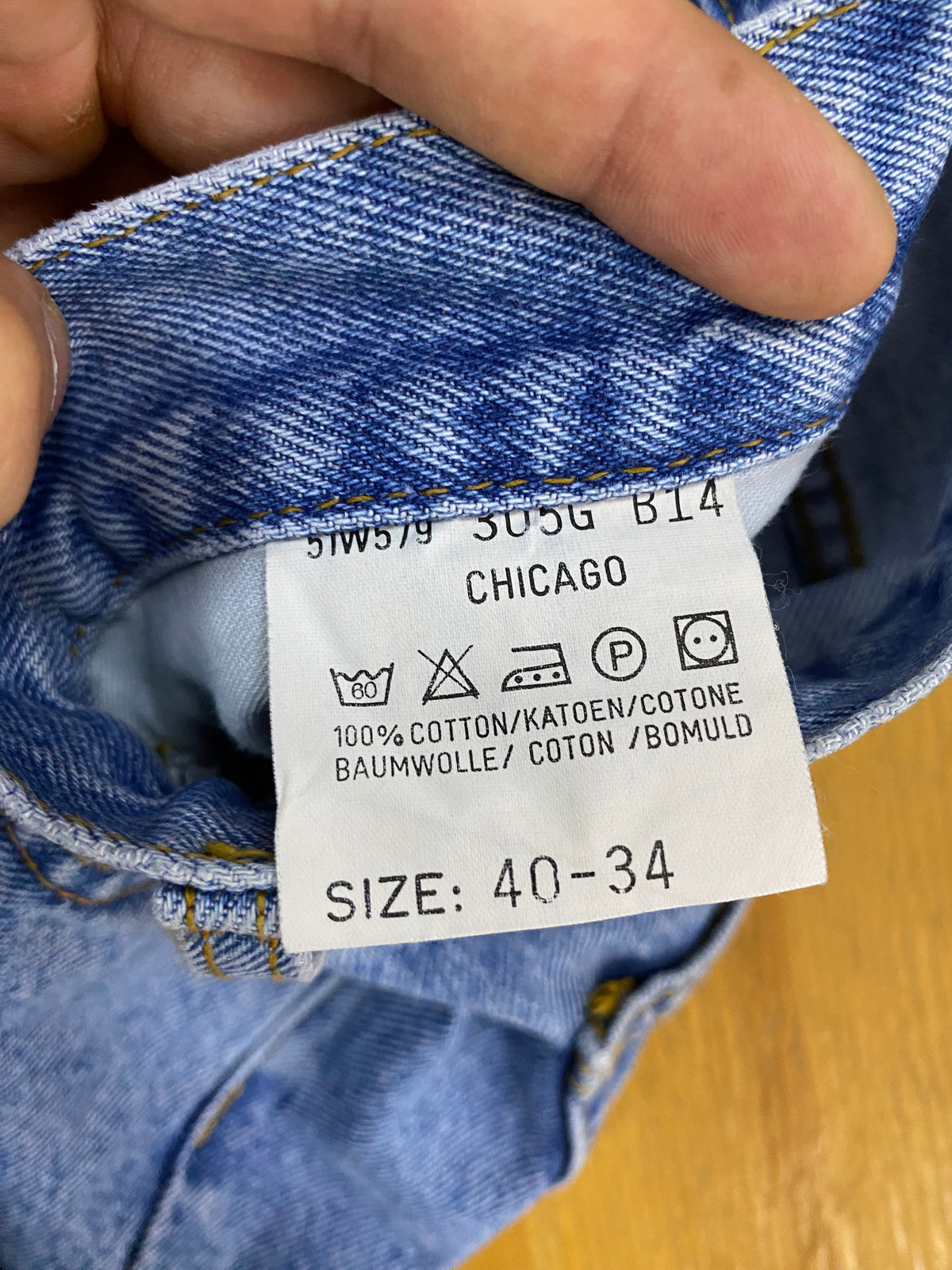Jeans Lee blu – Unisex Taglia L (W32)