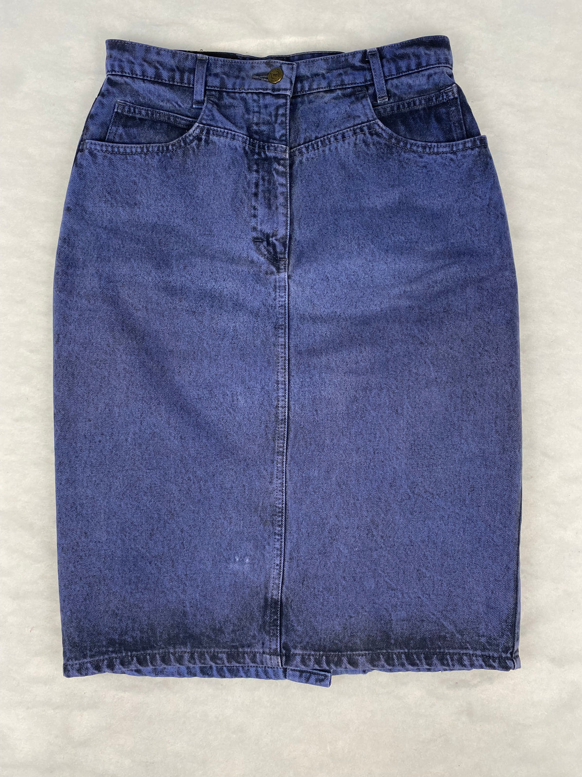 Gonna di jeans Panzaldi blu vintage – Donna Taglia M
