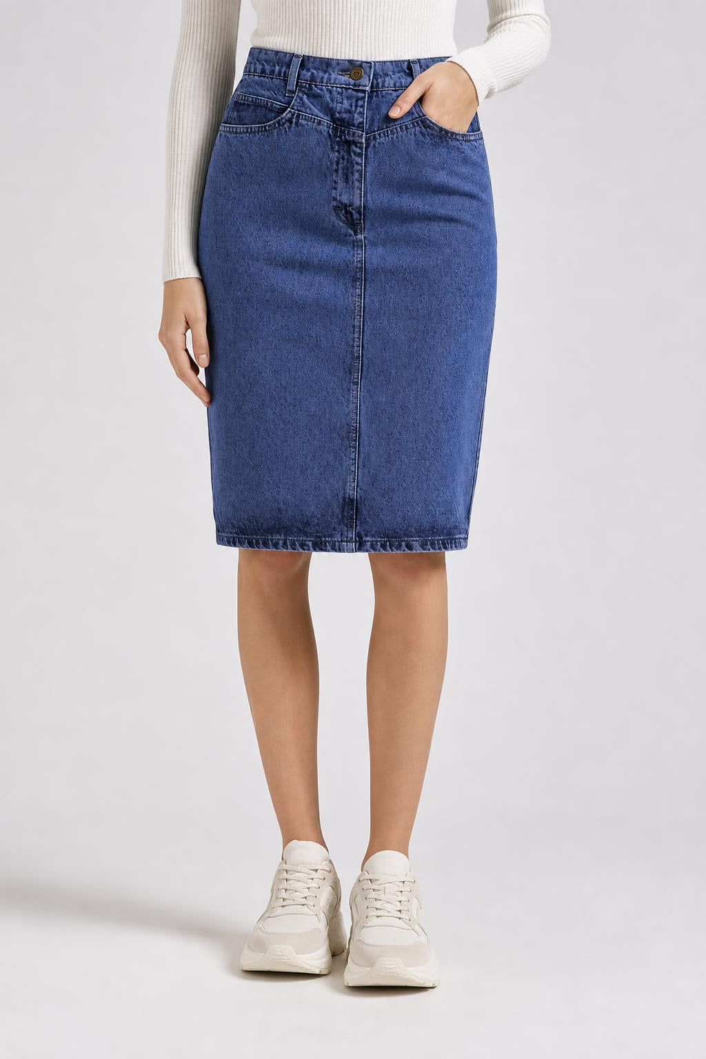 Gonna di jeans Panzaldi blu vintage – copertina