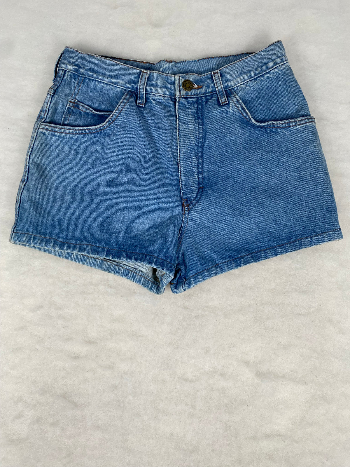 Shorts di jeans blu vintage – Donna Taglia S