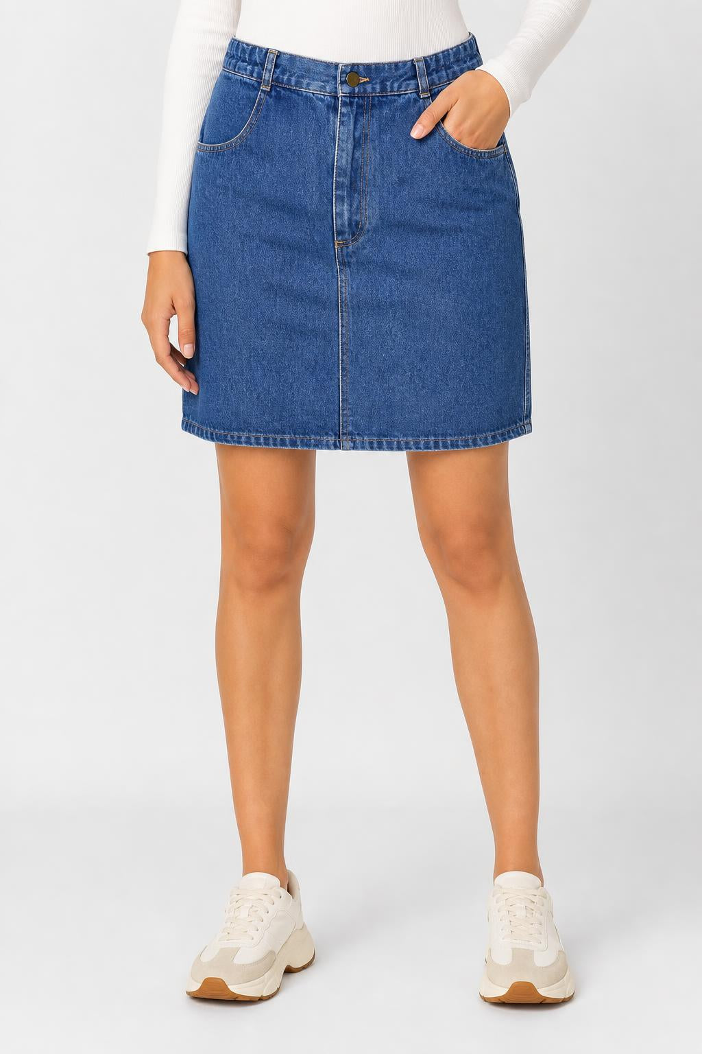 Gonna di jeans blu vintage – copertina
