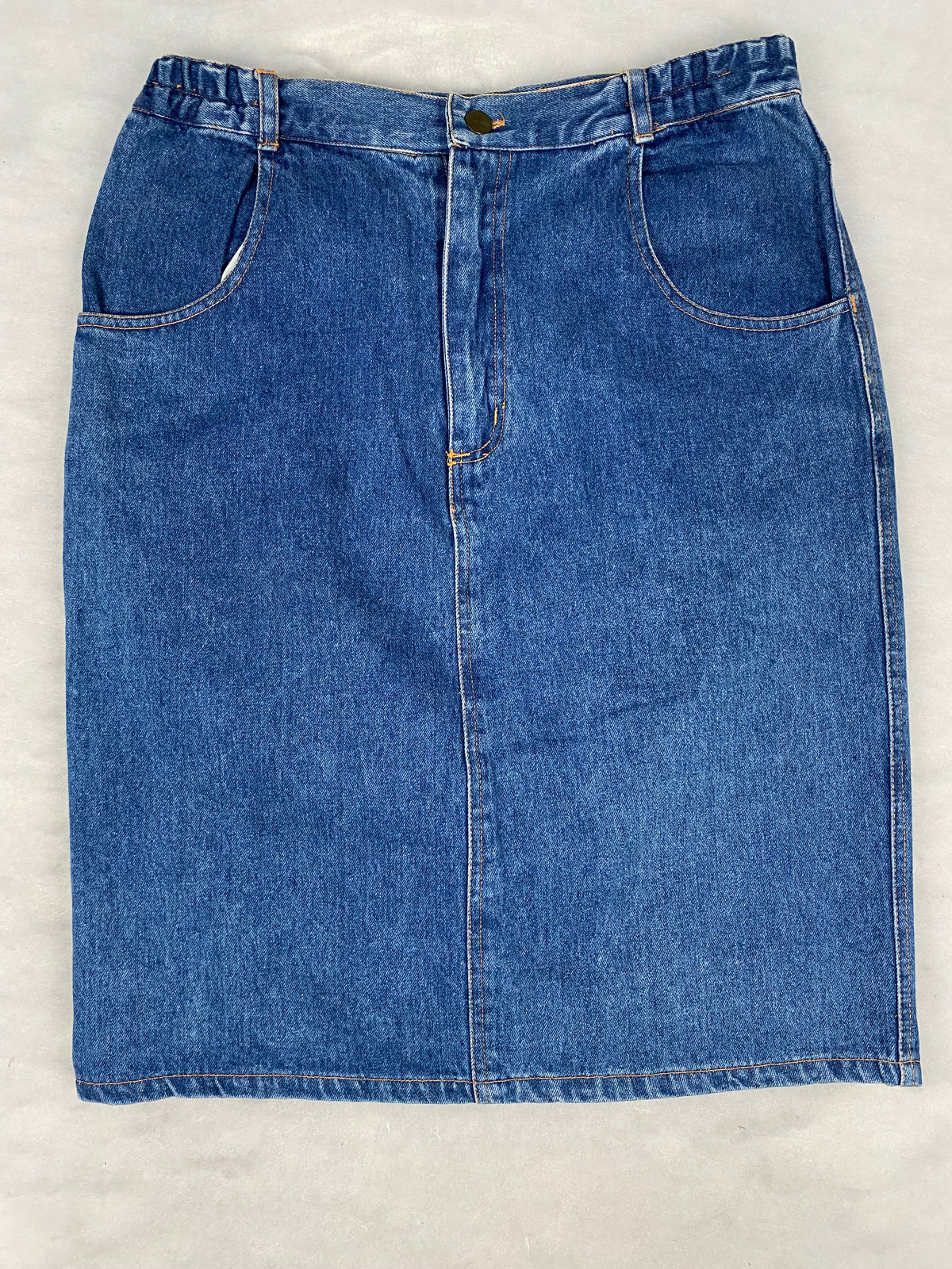 Gonna di jeans blu vintage – Donna Taglia M (IT 44)