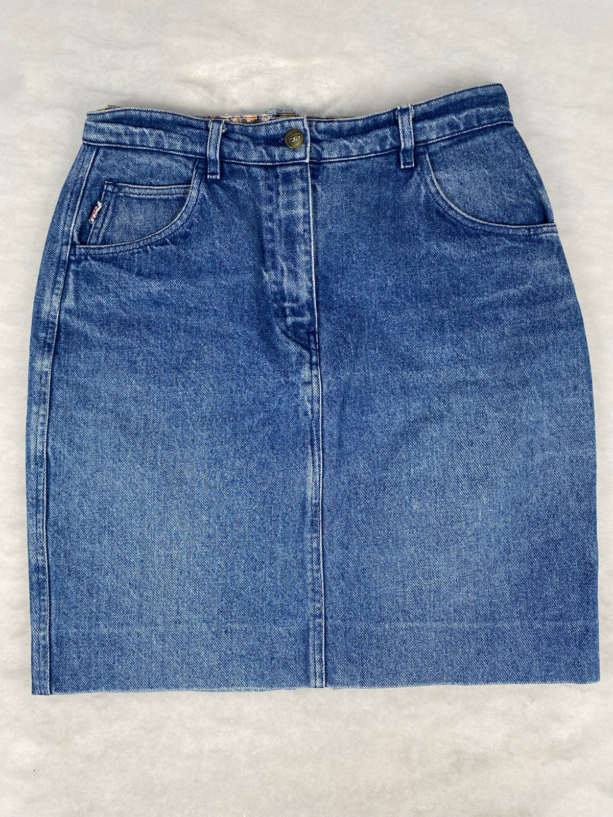 Gonna di jeans blu vintage – Donna Taglia M