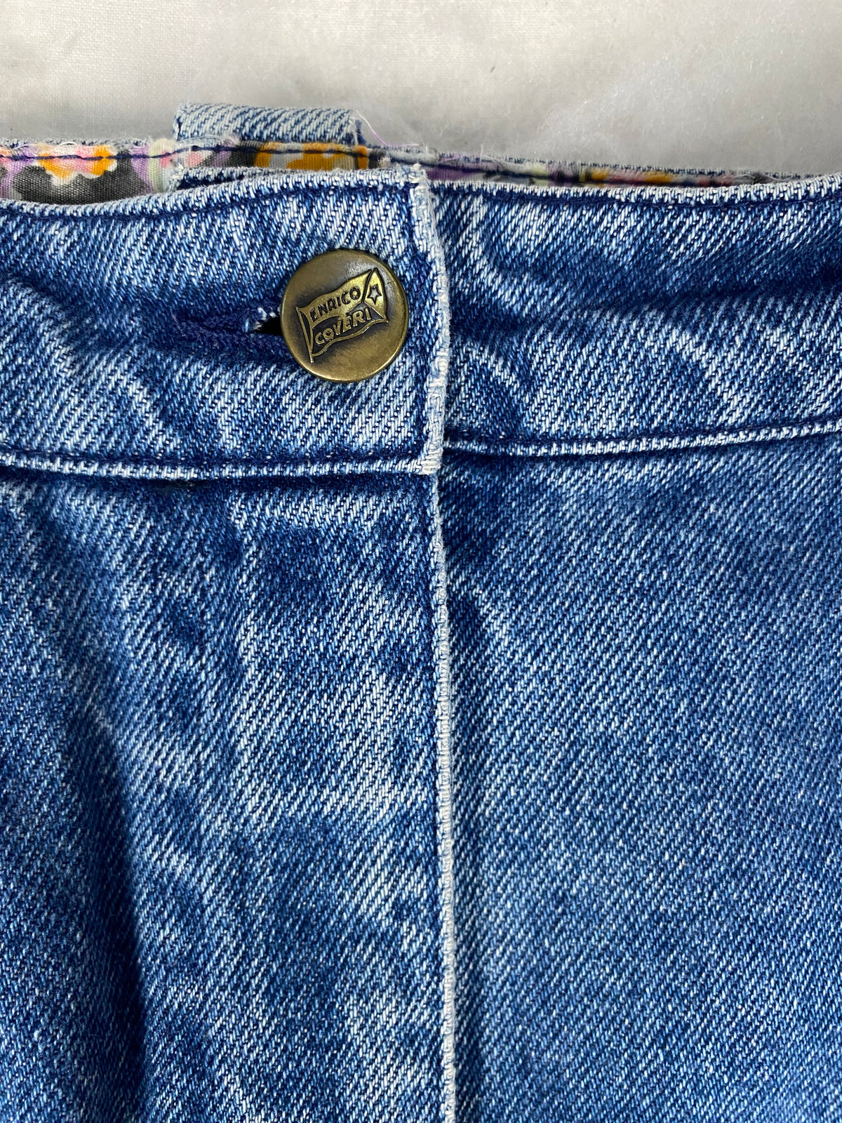 Gonna di jeans blu vintage – Donna Taglia M