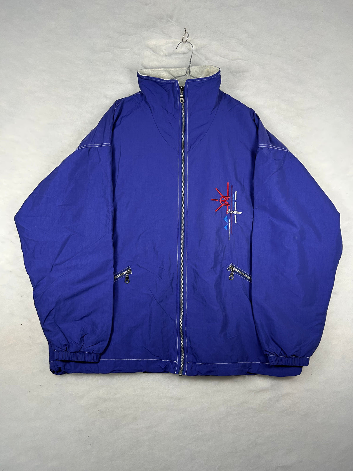 Giaccone nylon blu vintage – Uomo Taglia XL