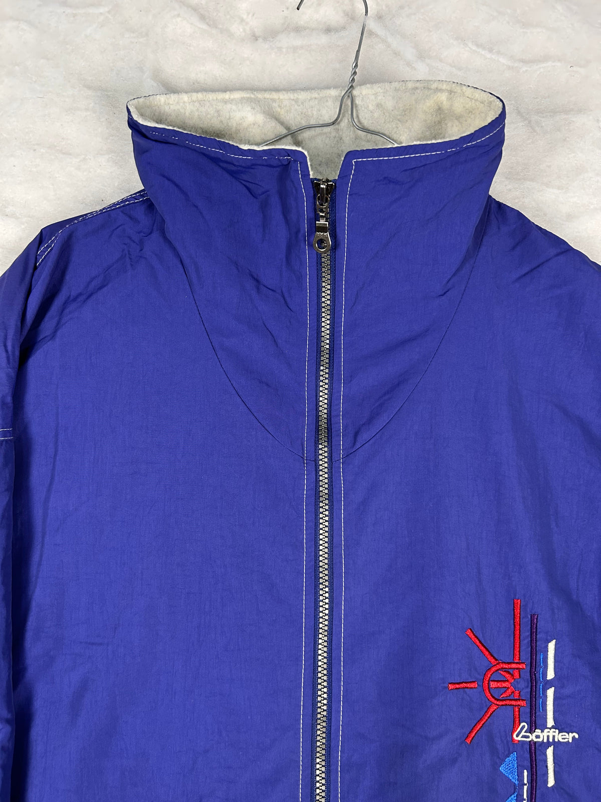 Giaccone nylon blu vintage – Uomo Taglia XL