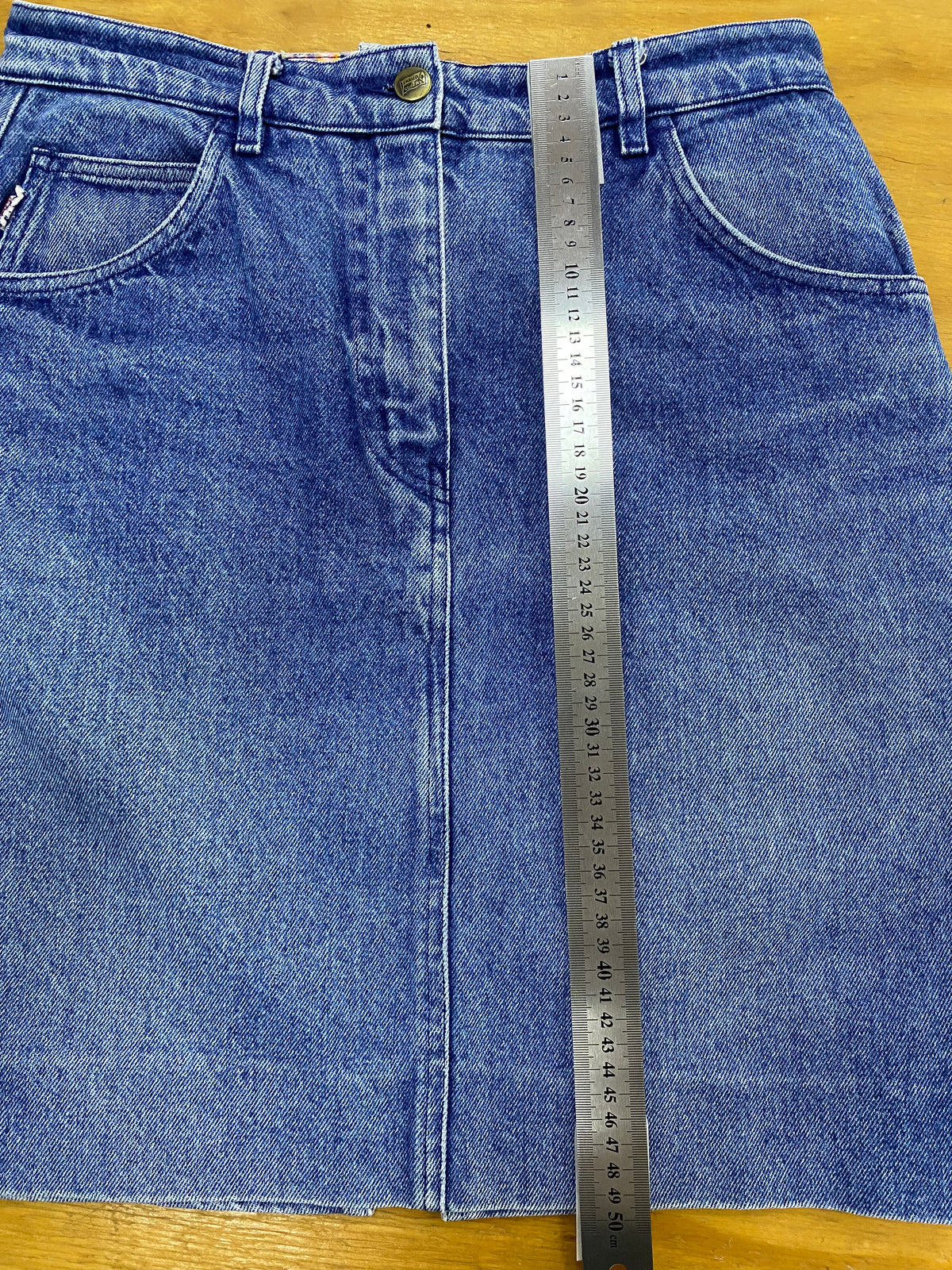 Gonna di jeans Enrico Coveri blu vintage – Donna Taglia M