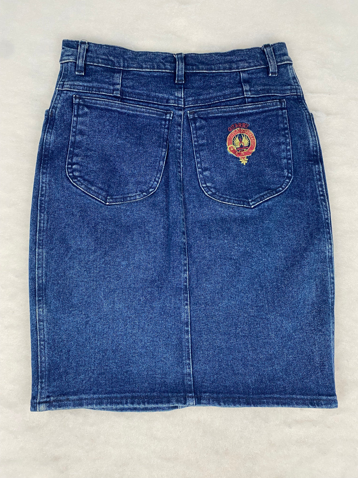 Gonna di jeans Enrico Coveri blu vintage – Donna Taglia M