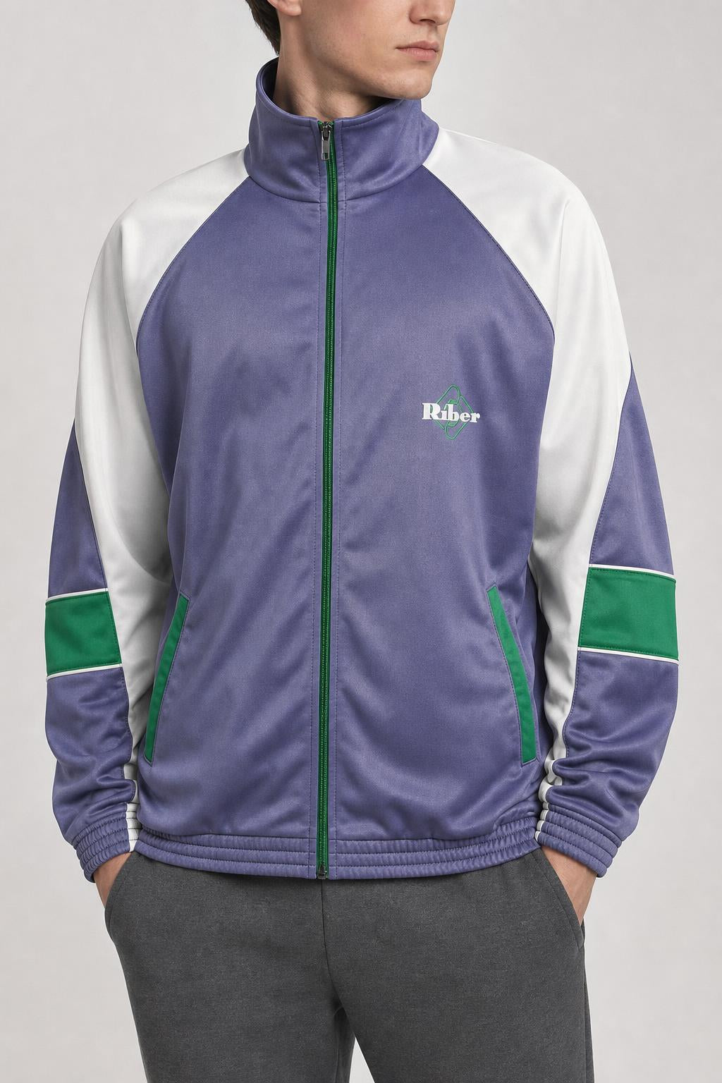 Giacca sportiva Riber viola – Uomo Taglia M