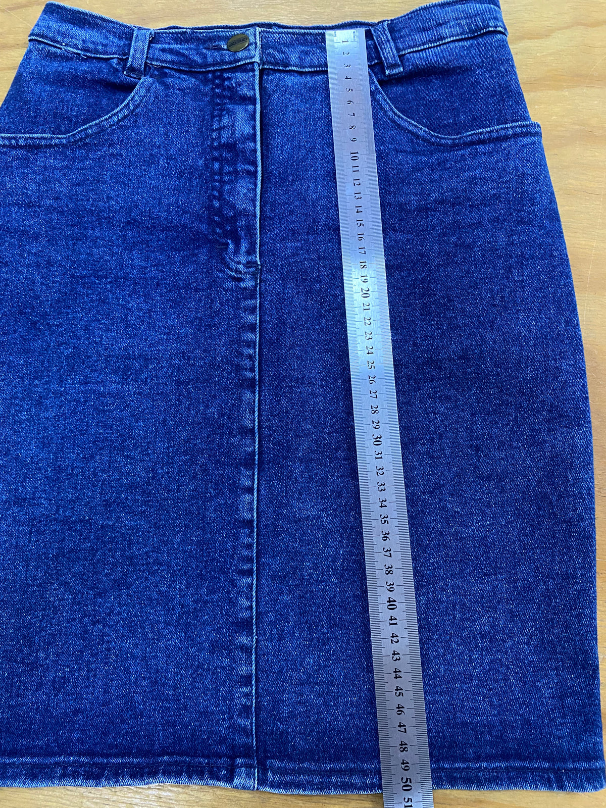 Gonna di jeans Enrico Coveri blu vintage – Donna Taglia M