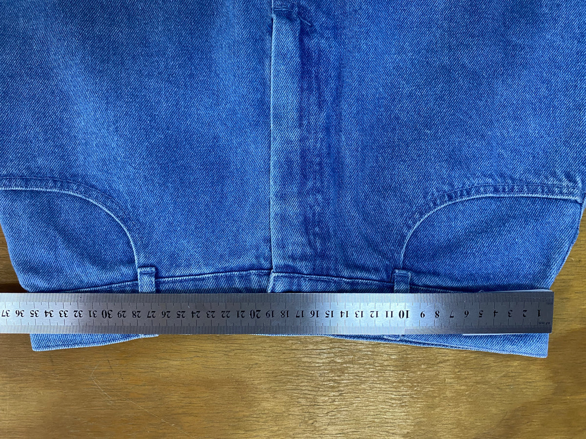 Gonna longuette di jeans blu vintage – Donna Taglia M
