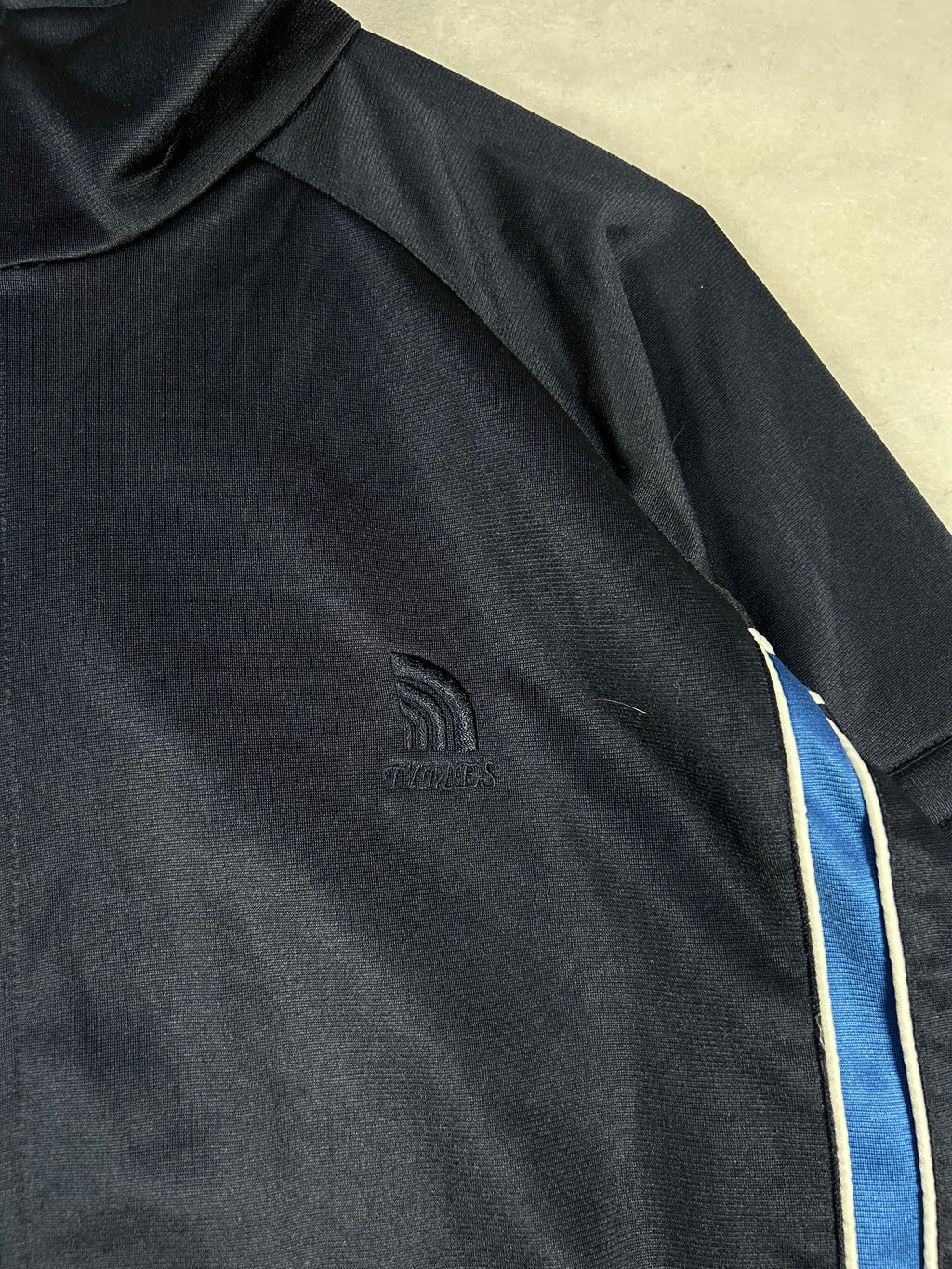 Track jacket sportiva blu navy vintage – Uomo XL