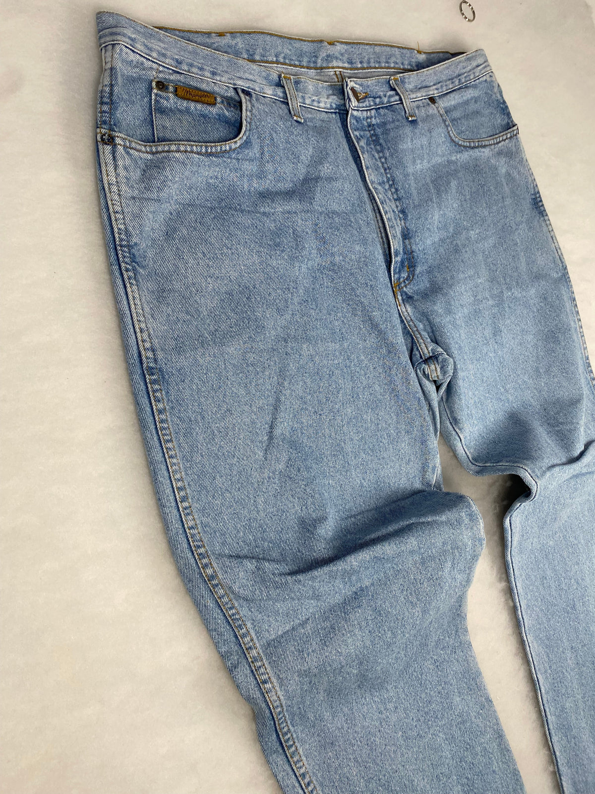 Jeans blu chiaro vintage – Unisex Taglia L (W32)