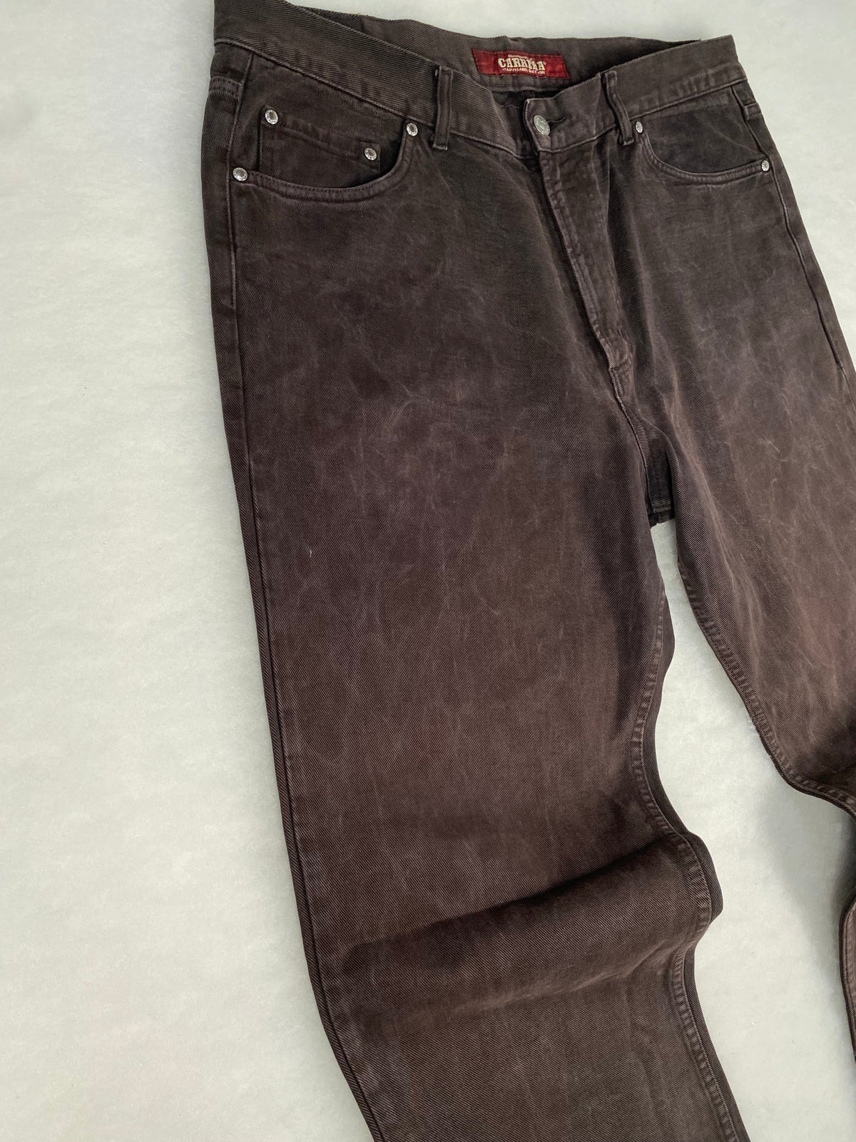 Jeans Carrera marroni vintage – Unisex Taglia 3XL (IT 56)