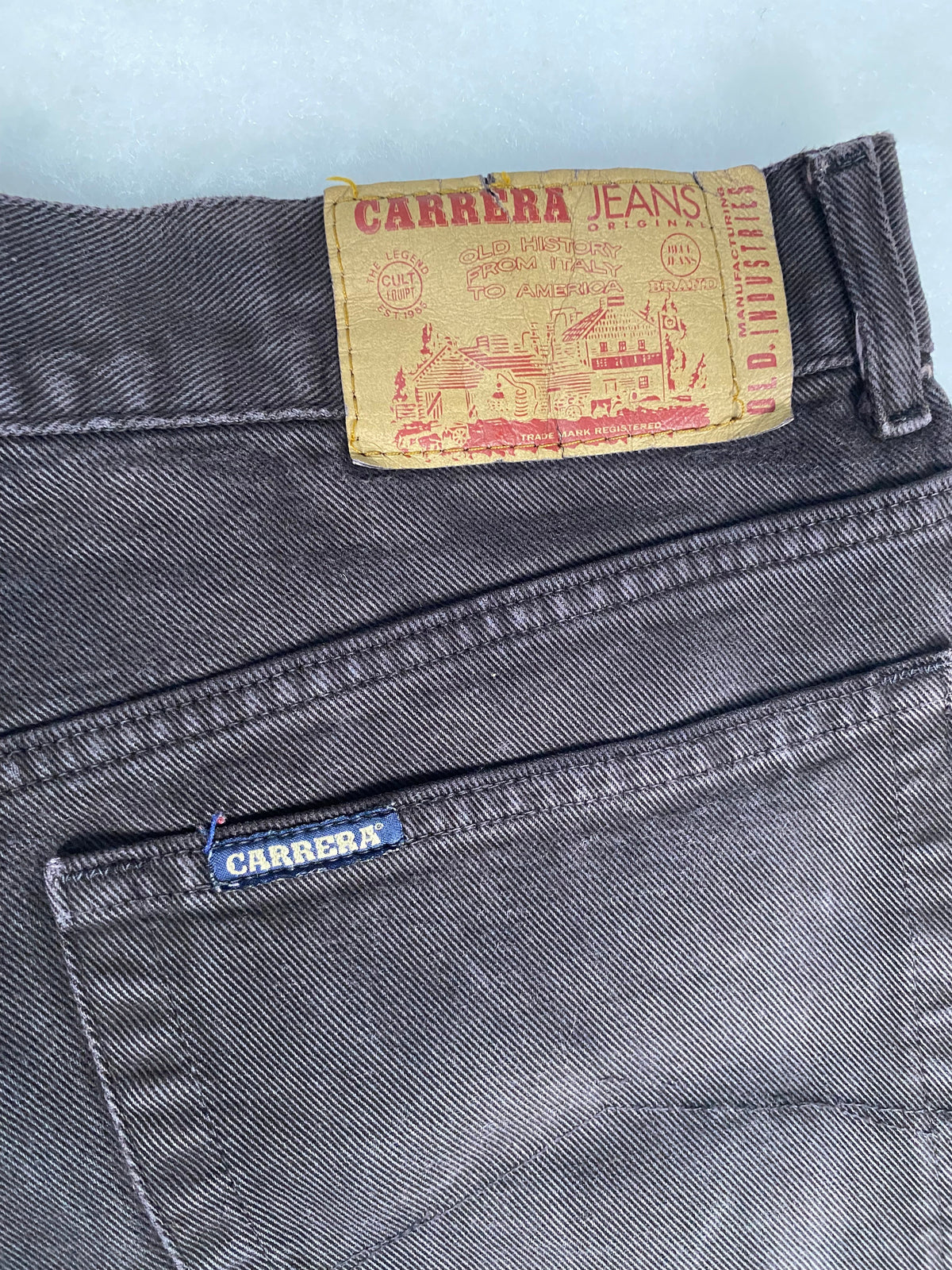 Jeans Carrera marroni vintage – Unisex Taglia 3XL (IT 56)