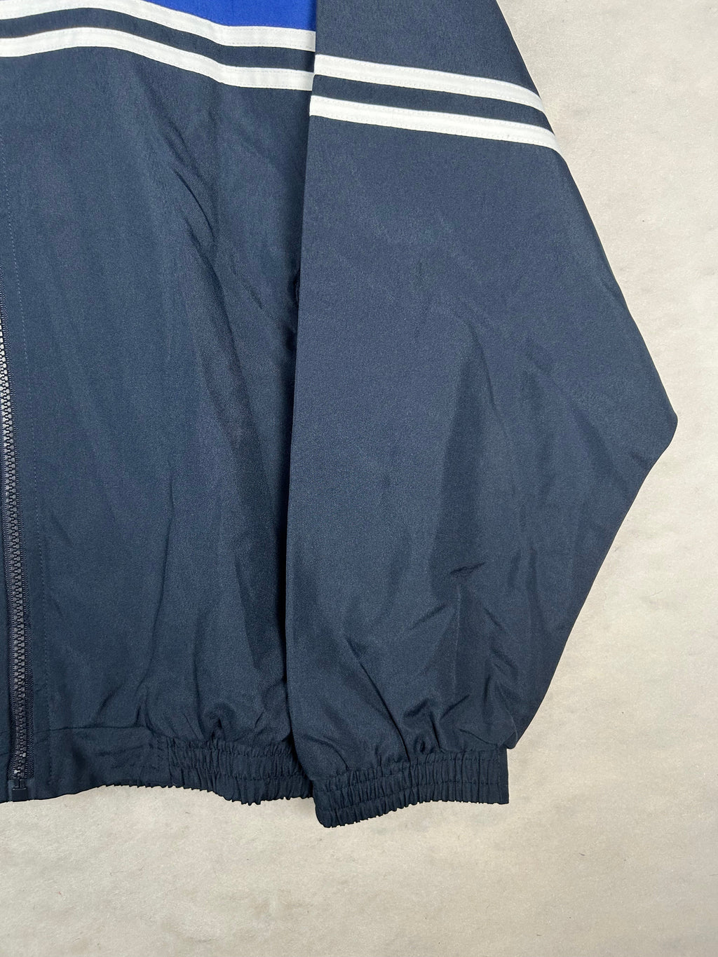 Track jacket sportiva blu navy e royal vintage – Uomo M
