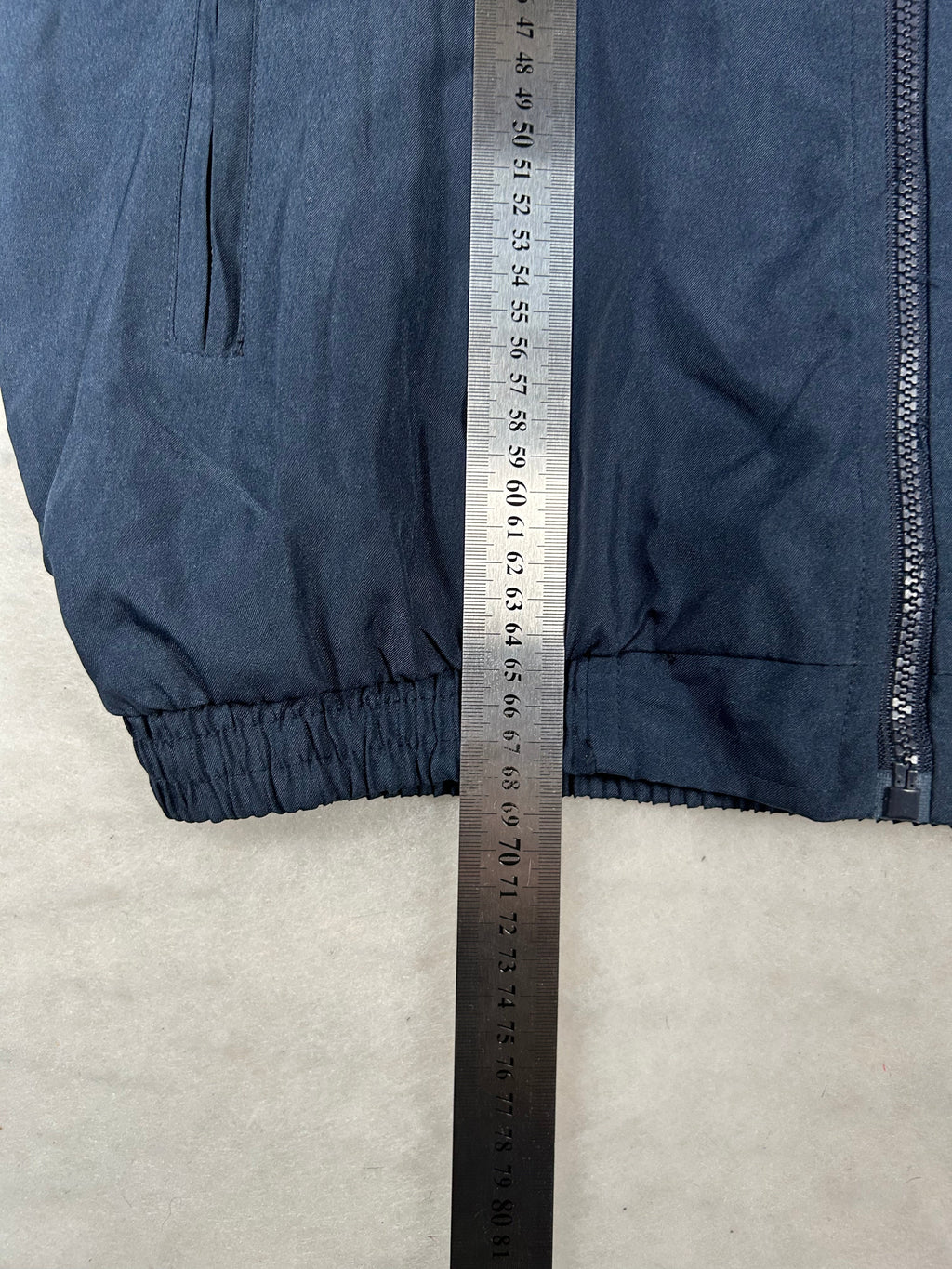 Track jacket sportiva blu navy e royal vintage – Uomo M
