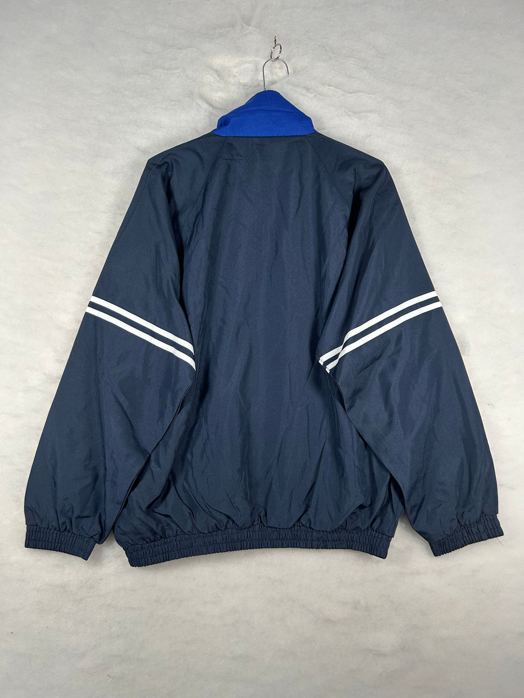 Track jacket sportiva blu navy e royal vintage – Uomo M