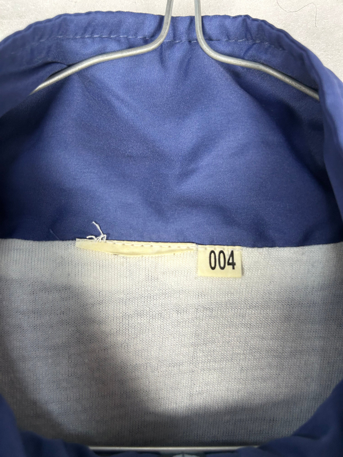 Track jacket sportiva blu navy e azzurra vintage – Uomo XL