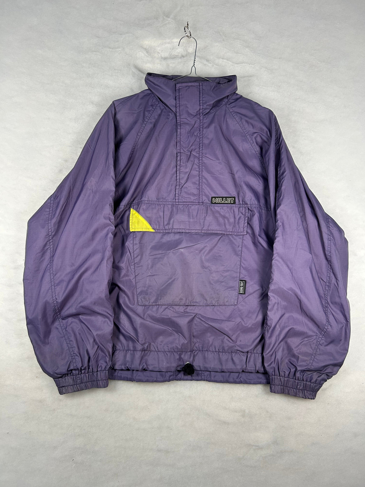 Anorak mezza zip viola vintage – Uomo XL