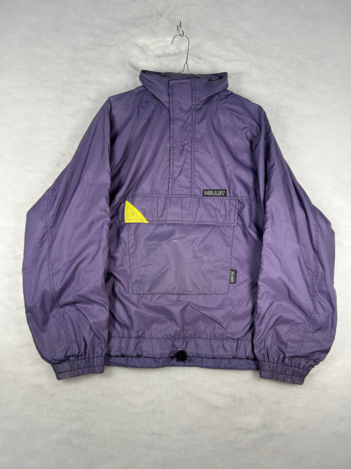 Anorak mezza zip viola vintage – Uomo XL