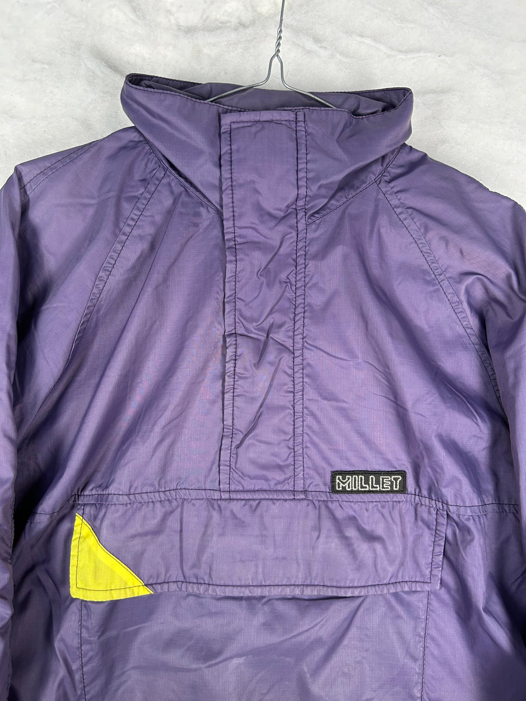 Anorak mezza zip viola vintage – Uomo XL