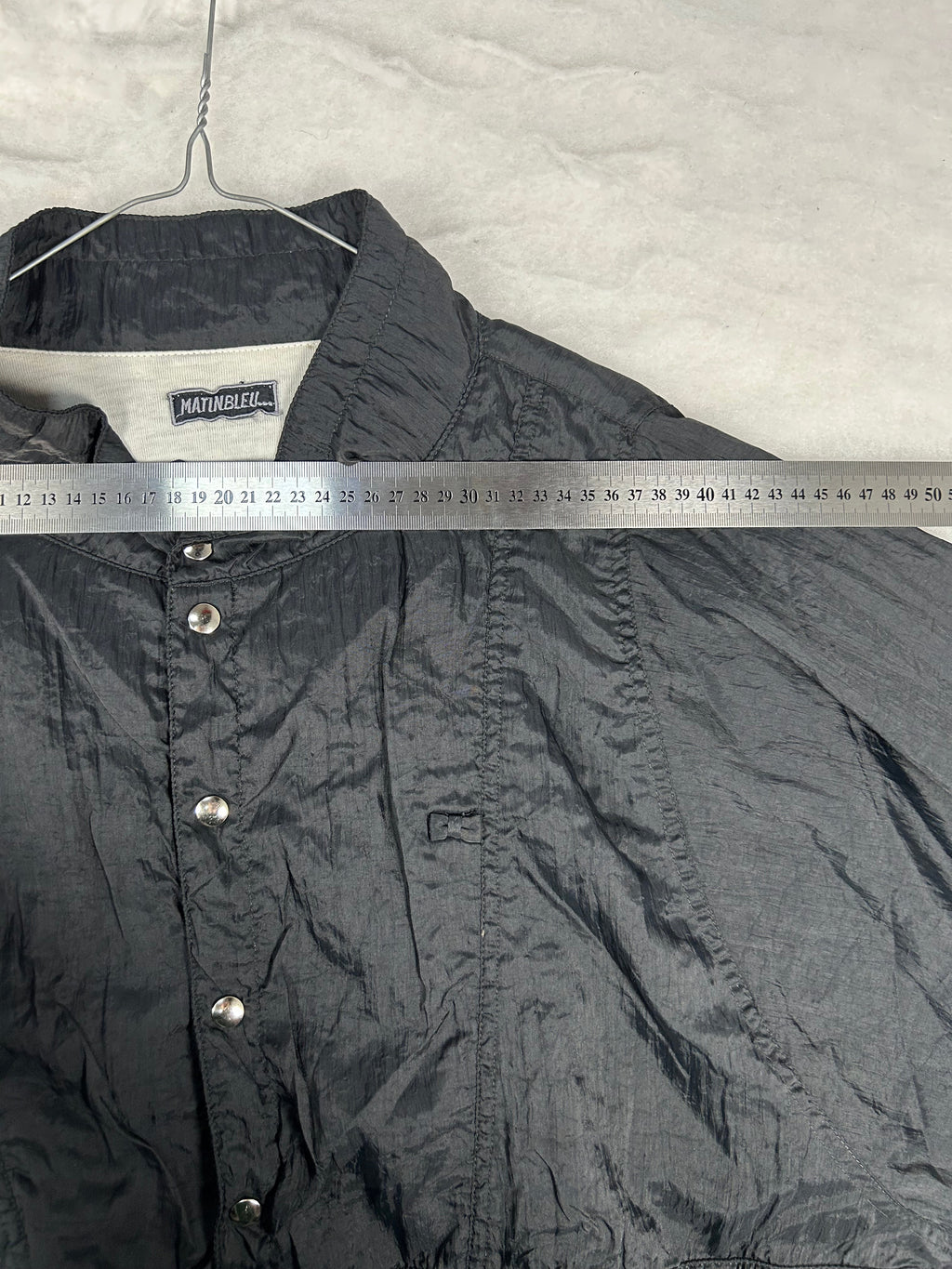 Giacca a vento anni 90 nera collo alto vintage – Uomo S