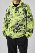 Anorak verde lime fluo vintage indossato