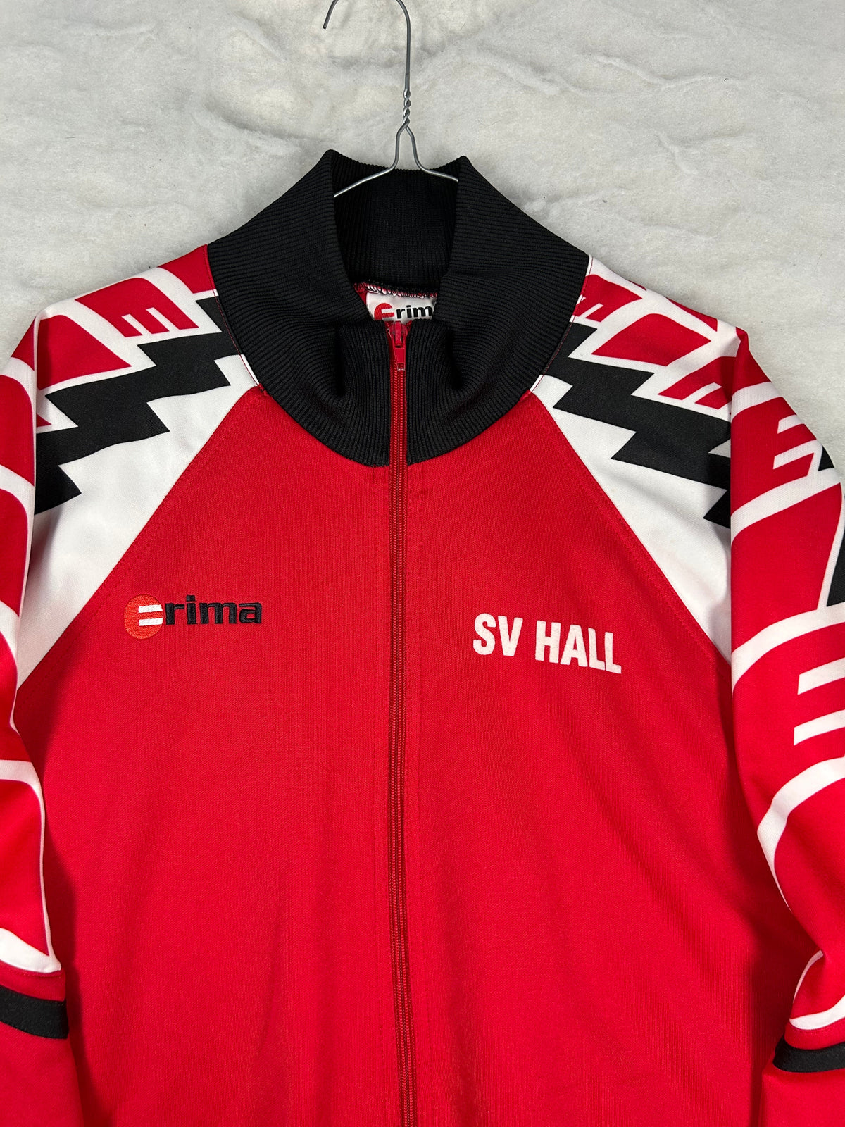 Track jacket sportiva rossa color block vintage – Uomo L