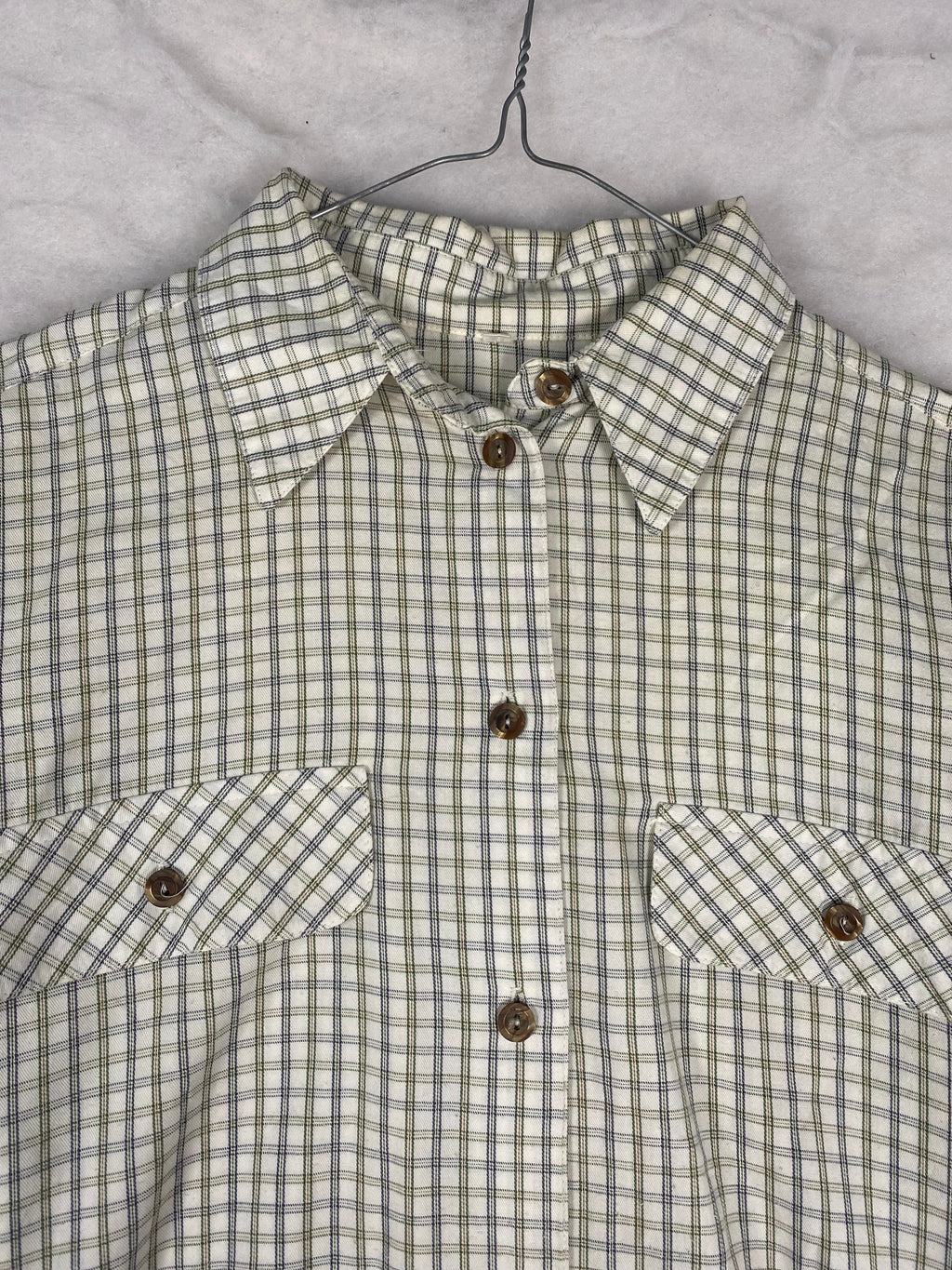 Camicia vintage uomo a quadretti - dettaglio