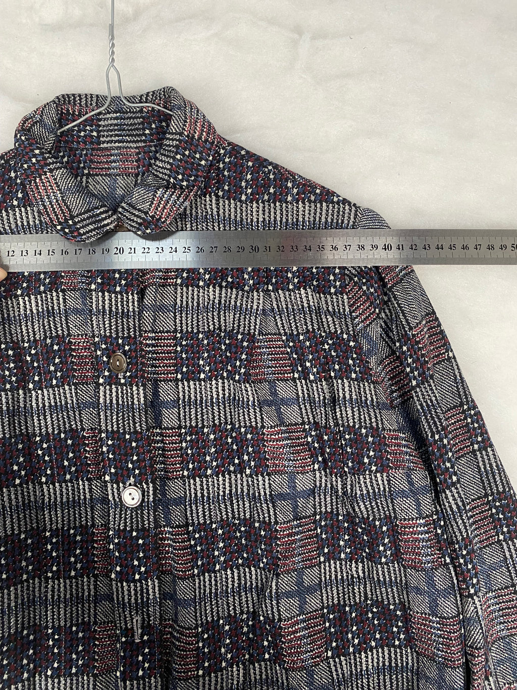 Giacca-camicia vintage donna - dettaglio tessuto