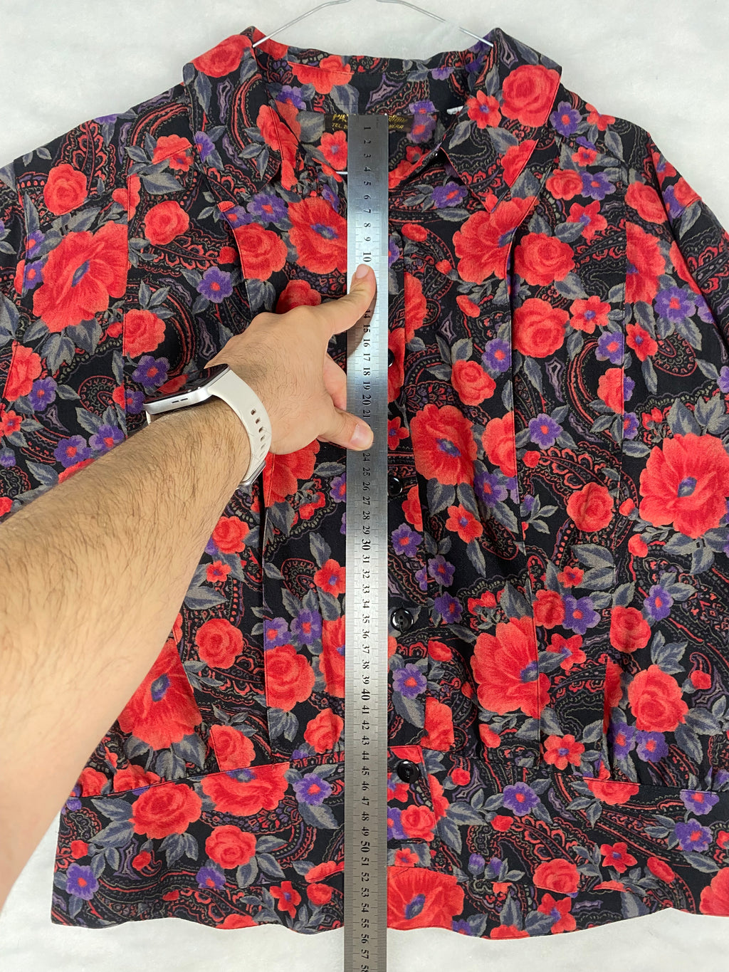 Giacca vintage donna a fiori - misure