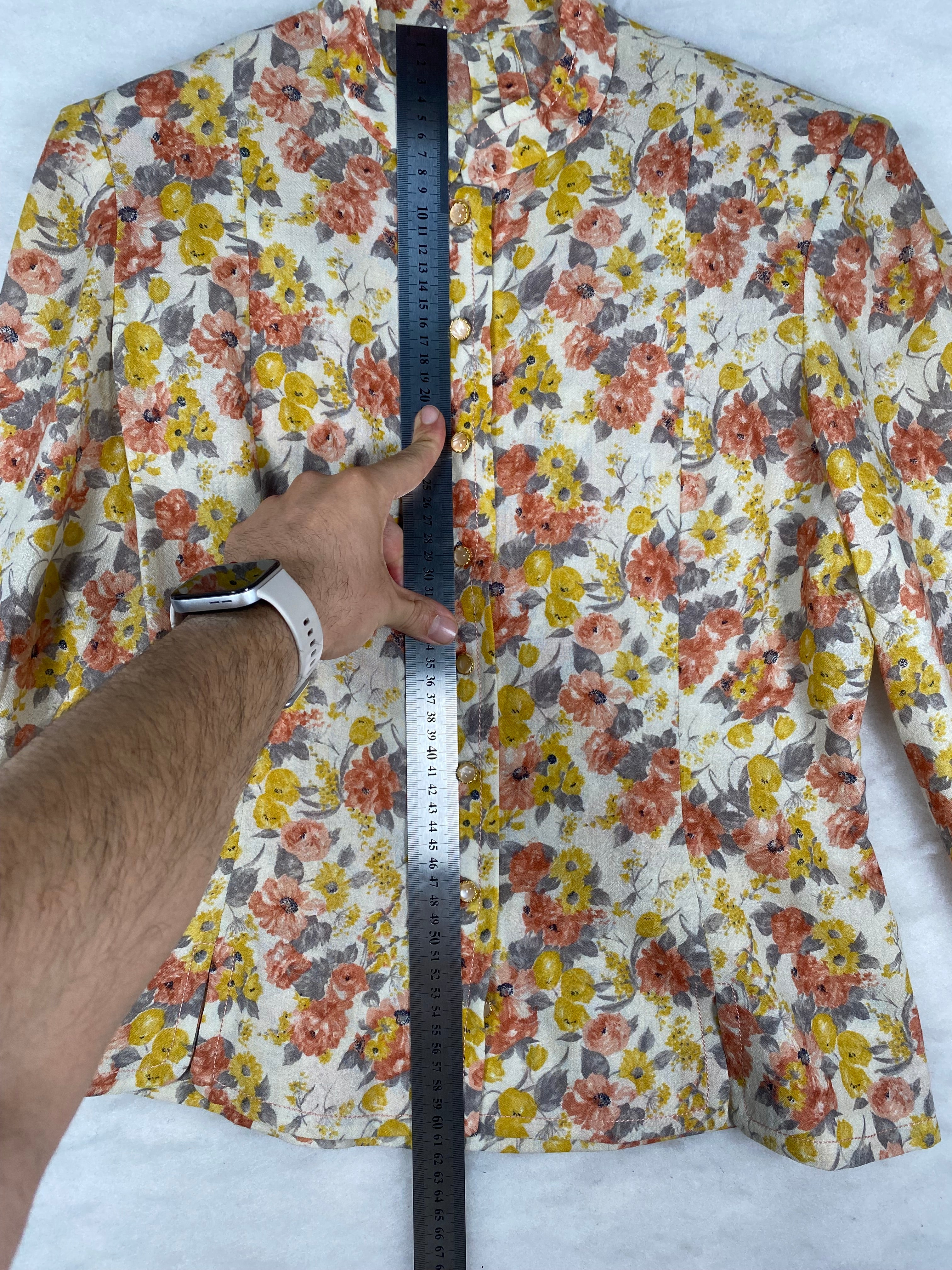 Blusa vintage donna a fiori - retro