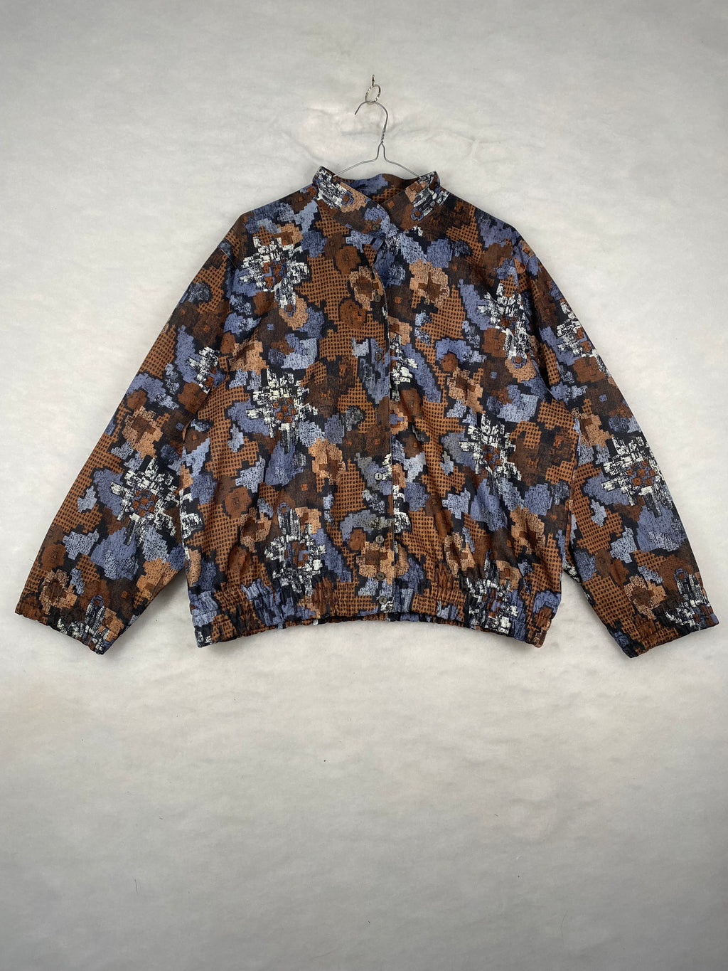 Bomber vintage donna stampa astratta - fronte