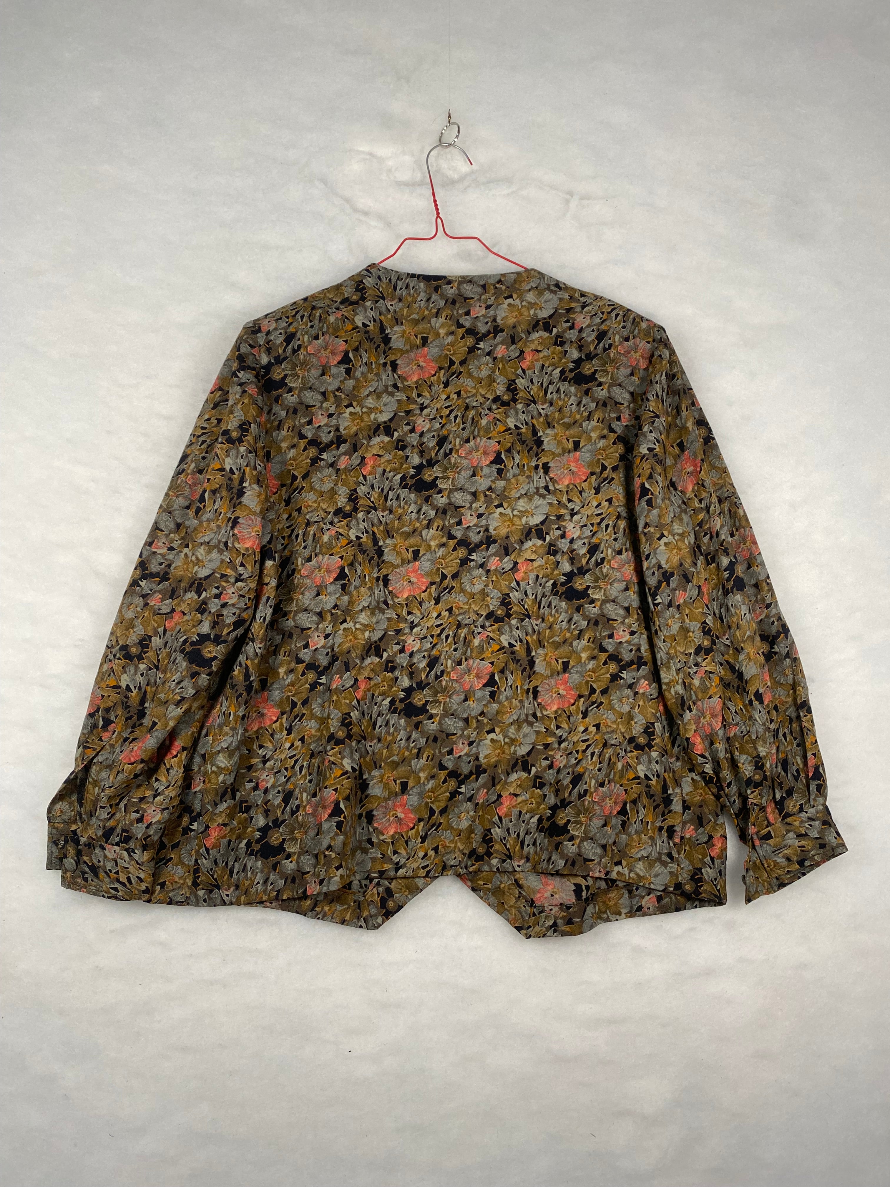 Blusa vintage donna millefiori - retro