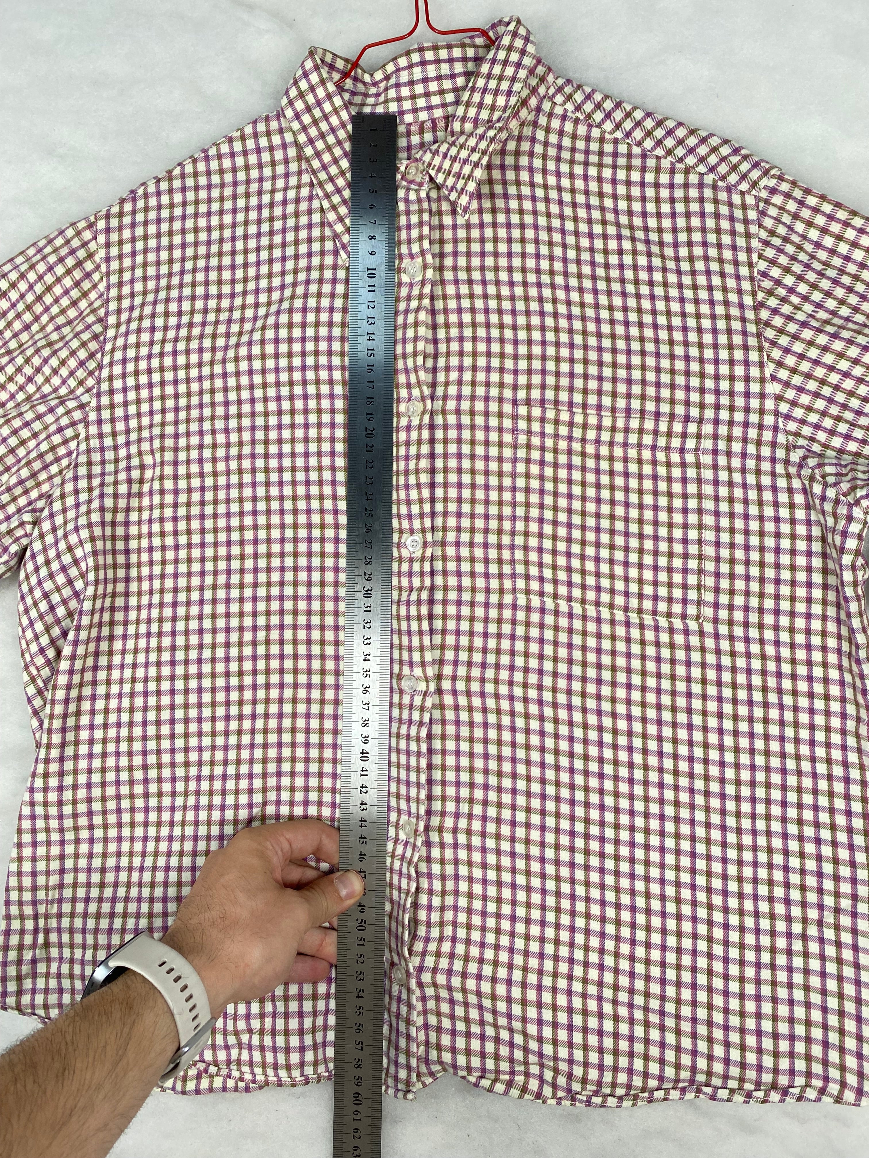 Camicia vintage donna a quadretti - misure